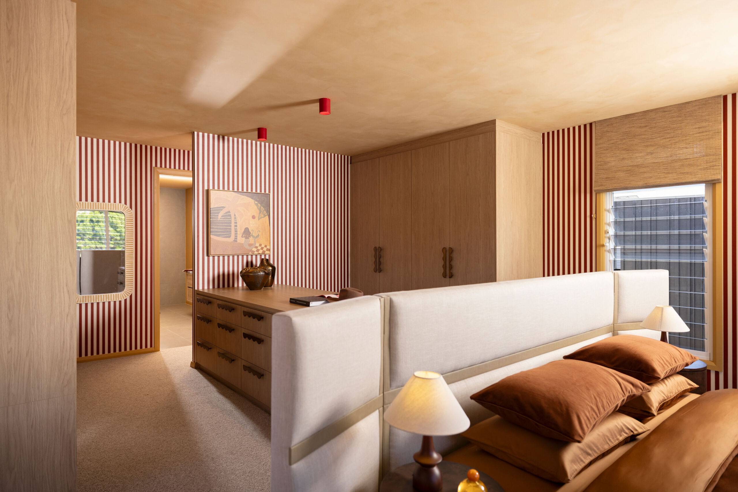 Main bedroom suite with walk-in wardrobe