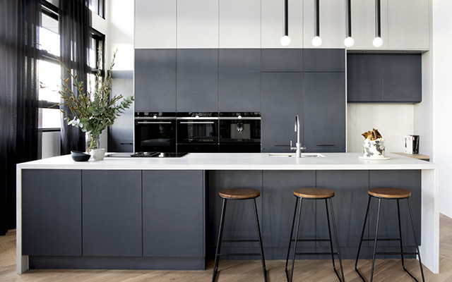 Design ideas for Galley with Island Bench kitchen layouts