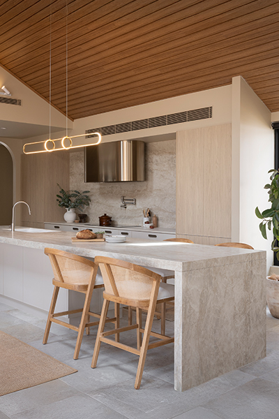 Neutral-coastal-kitchen-with-island-bench-and-seating-The-Block-2025-House-3